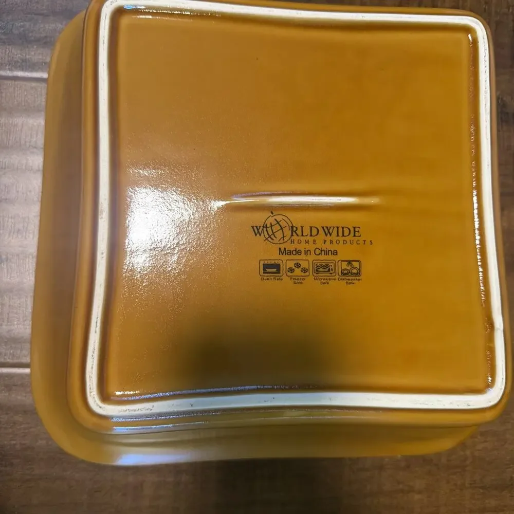 Set Of 2 Worldwide Home Bakeware Lasagna Dishes 9x13, 8x8